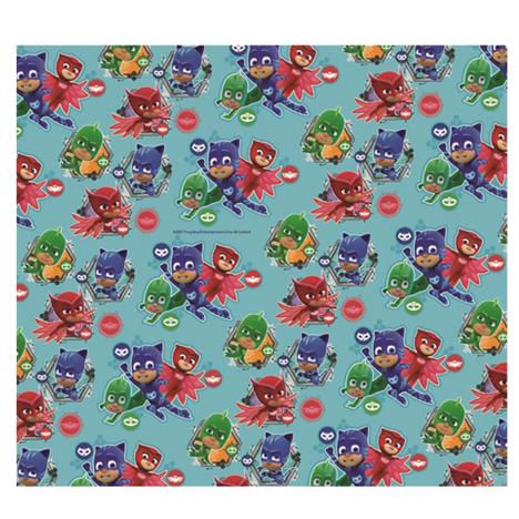 PJ Masks 2m Turquoise Roll Wrap £0.99